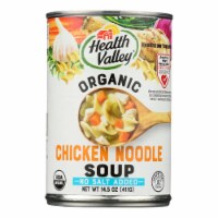 Health Valley Organic Soup - Chicken Noodle No Salt Added - Case of 12 - 14.5 oz.