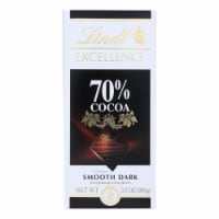 Lindt Chocolate Bar - Dark Chocolate - 70 Percent Cocoa - Smooth - 3.5 oz Bars - Pack of 12