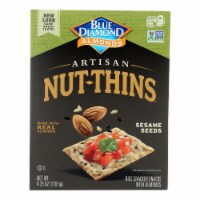 Blue Diamond - Artesion Nut Thins - Sesame Seed - Case of 12 - 4.25 oz.