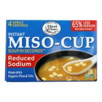 Edward and Sons Reduced Sodium Miso - Cup - Case of 12 - 1 oz.