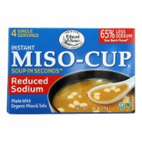 Edward and Sons Reduced Sodium Miso - Cup - Case of 12 - 1 oz.