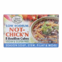 Edwards and Sons Natural Bouillon Cubes - Not Chick n - Low Sodium - 2.5 oz - Case of 12