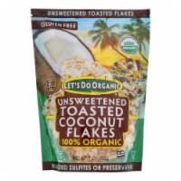 Let's Do Organics Toasted Coconut Flakes - Organic - Case of 12 - 7 oz.