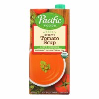 Pacific Natural Foods Creamy Tomato Soup - Light In Sodium - Case of 12 - 32 Fl oz.