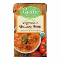 Pacific Natural Foods Quinoa Soup - Vegetable - Case of 12 - 17 oz.