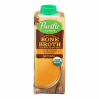 Pacific Natural Foods Bone Broth - Chicken with Ginger - Case of 12 - 8 Fl oz.