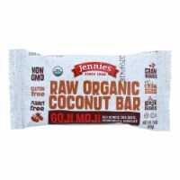 Jennie's Organic Goji Moji Raw Coconut Bar 1.5 oz. - Pack of 12