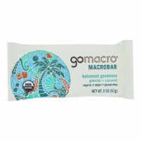 GoMacro Organic Macrobar - Granola with Coconut - 2 oz Bars - Pack of 12