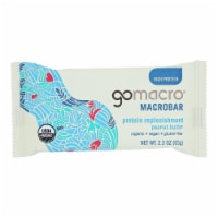 GoMacro Organic Macrobar - Peanut Protein - 2.3 oz Bars - Pack of 12