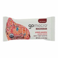 GoMacro Organic Macrobar - Cashew Caramel - 2.1 oz Bars - Pack of 12