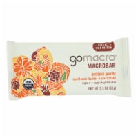 GoMacro Organic Macrobar - Sunflower Butter and Chocolate - 2.3 oz Bars - Pack of 12