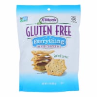 Miltons Gluten Free Baked Crackers - Everything - Case of 12 - 4.5 oz.