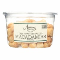 Aurora Natural Products - Dry Roasted Salted Macadamias - Case of 12 - 8 oz.
