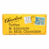 Chocolove Xoxox - Premium Chocolate Bar - Milk- Toffee and Almonds - Mini-1.3oz Bars - 12Pack