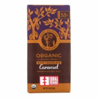 Equal Exchange Organic Milk Chocolate Bar - Caramel Crunch with Sea Salt2.8 oz - Pack of 12