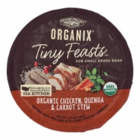 Castor & Pollux Wet Dog Food Org Tiny Feasts Chicken Quinoa & Carrot Stew-Case of 12-3.5oz