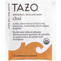 Tazo Organic Chai Enveloped Hot Tea Bags, 24 count -- 6 per case