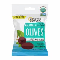 Mediterranean Organic Kalamata Pitted Olives with Herbs and Spices - Case of 12 - 2.5 OZ