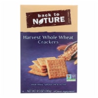 Back To Nature Harvest Whole Wheat Crackers-Whole Wheat Safflower Oil, Sea Salt-12PACK -8.5oz