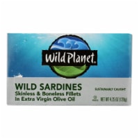 Wild Planet Skinless Boneless Fillets in Olive Oil Wild Sardines