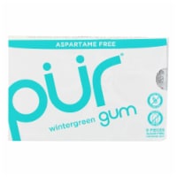 Pur Gum - Wintergreen - Aspartame Free - 9 Pieces - 12.6 g - Case of 12