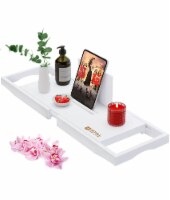 Royal Craft Wood Bathtub Caddy Tray Lite, White