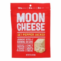 Moon Cheese's Pepper Jack Dehydrated Cheese Snack - Case of 12 - 2 OZ
