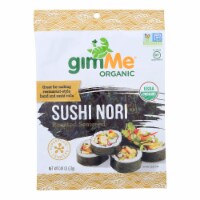 Gimme Seaweed Snacks 100% Organic Roasted Seaweed Sushi Nori - Wrap N' Roll- 12Case- .81 oz