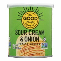 The Good Crisp Company Potato Crisps - Sour Cream and Onion - Case of 12 - 1.6 oz