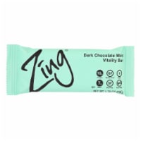 Zing Bars - Nutrition Bar - Dark Chocolate Sunflower Mint - Nut Free - 1.76 oz - Pack of 12