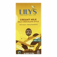 Lily's Sweets Chocolate Bar - Creamy Milk Chocolate - 40 Percent Cocoa - 3 oz Bars - 12Pack