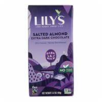 Lily's Sweets Chocolate Bar - Salted Almond 2.80 oz. - Pack of 12