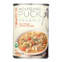 Wolfgang Puck Organic Free Range Chicken Noodle Soup - Case of 12 - 14.5 oz.