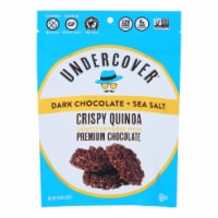 Undercover Quinoa Dark Chocolate + Sea Salt Crispy Quinoa Snack - Case of 12 - 2 OZ