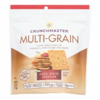 Crunchmaster - Multigrn Cracker White Chddr - Case of 12 - 4 OZ