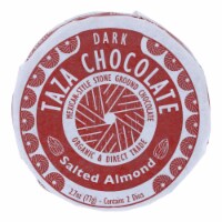 Taza Organic Chocolate Mexicano Discs - 40 Percent Dark - Salted Almond - 2.7 oz - 12Case