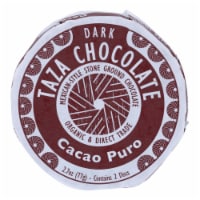Taza Chocolate Organic Mexicano Discs - 100 Percent Dark - Cacao Puro - 2.7 oz - 12Case