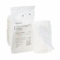 McKesson White Fluff Bandage Roll Sterile 3-2/5  x 3-3/5 Yd 16-4263 96 per Case
