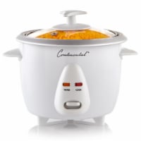 Continental 6-Cup (Cooked) Rice Cooker White