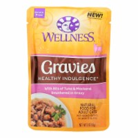 Wellness Cat Food-Gravies with Bits of Tuna and Mackerel Smothered In Gravy-Case of 24-3 oz