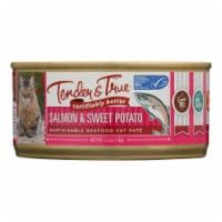 Tender & True - Cat Food Salmon&swt Pot - Case of 24 - 5.5 OZ