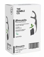 Humble Co. Floss Picks 2 in 1 Charcoal Infused With Mint Flavour Perspective: Main