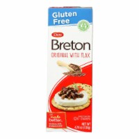Breton/Dare - Crackers - Original with Flax - Case of 6 - 4.76 oz.