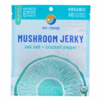 Eat The Change - Mushroom Jerky - Sea Salt + Cracked Pepper - Case of 8-2 OZ