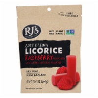 Rj's Licorice Soft Eating Licorice - Raspberry - Case of 8 - 7.05 oz