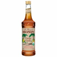 Monin Organic Vanilla Flavor Syrup, 750 Milliliter -- 6 per case.