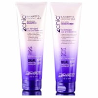 GIOVANNI Repairing Shampoo & Conditioner Set, 8.5 oz. Blackberry & Coconut, Shea Butter