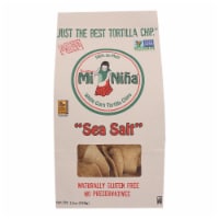 Mi Nina's White Corn Tortilla Chips With Sea Salt - Case of 9 - 12 OZ