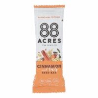 88 Acres - Seed Bars - Oats And Cinnamon 1.6 oz. - Pack of 9