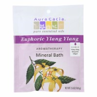 Aura Cacia Euphoric Ylang Ylang, Aromatherapy Mineral Bath, 2.5 oz. packet Perspective: Main